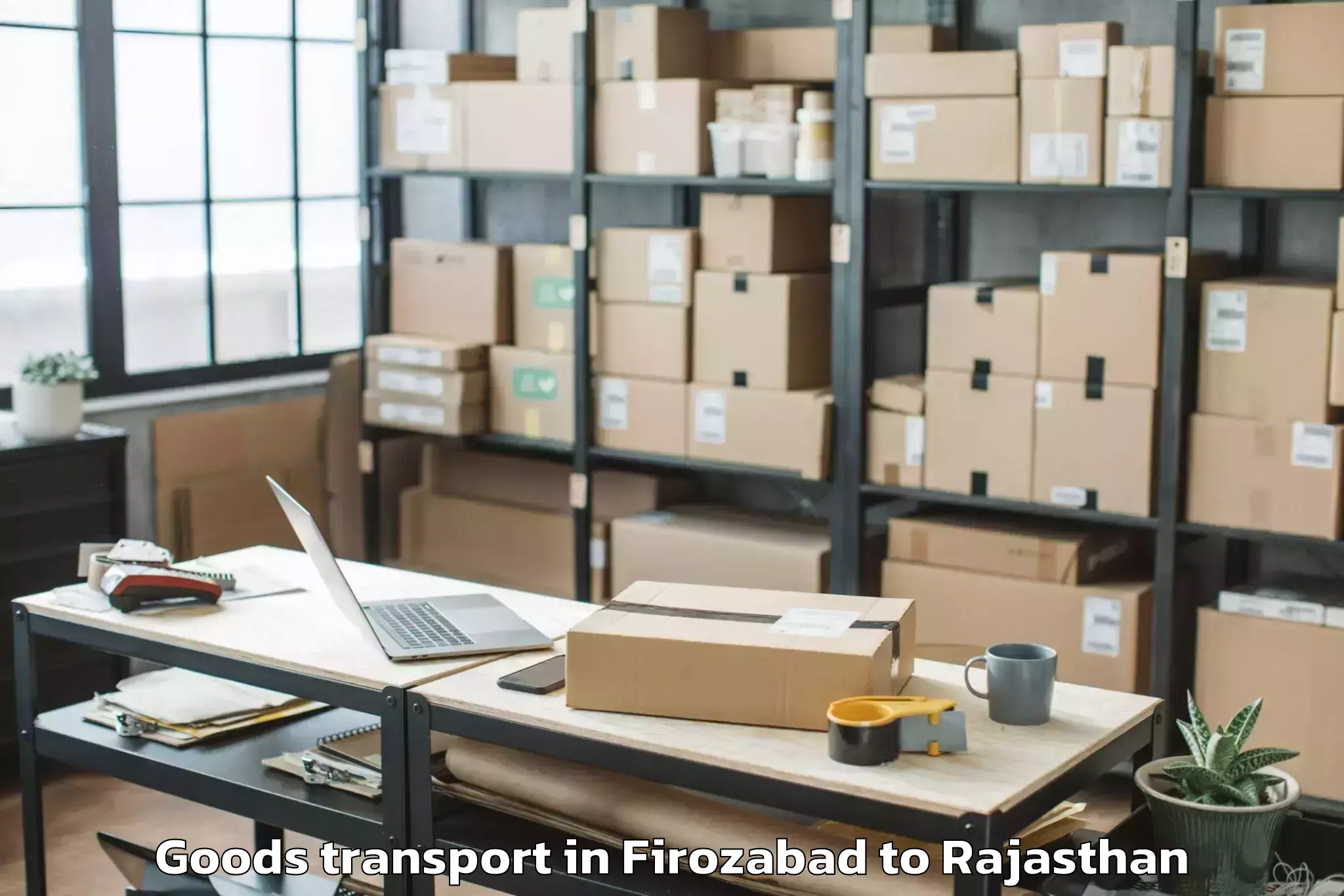 Comprehensive Firozabad to Bijainagar Goods Transport